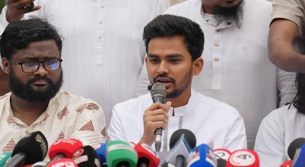 এনসিপির মুখপাত্র আসিফ মাহমুদ সজীব ভূঁইয়া।