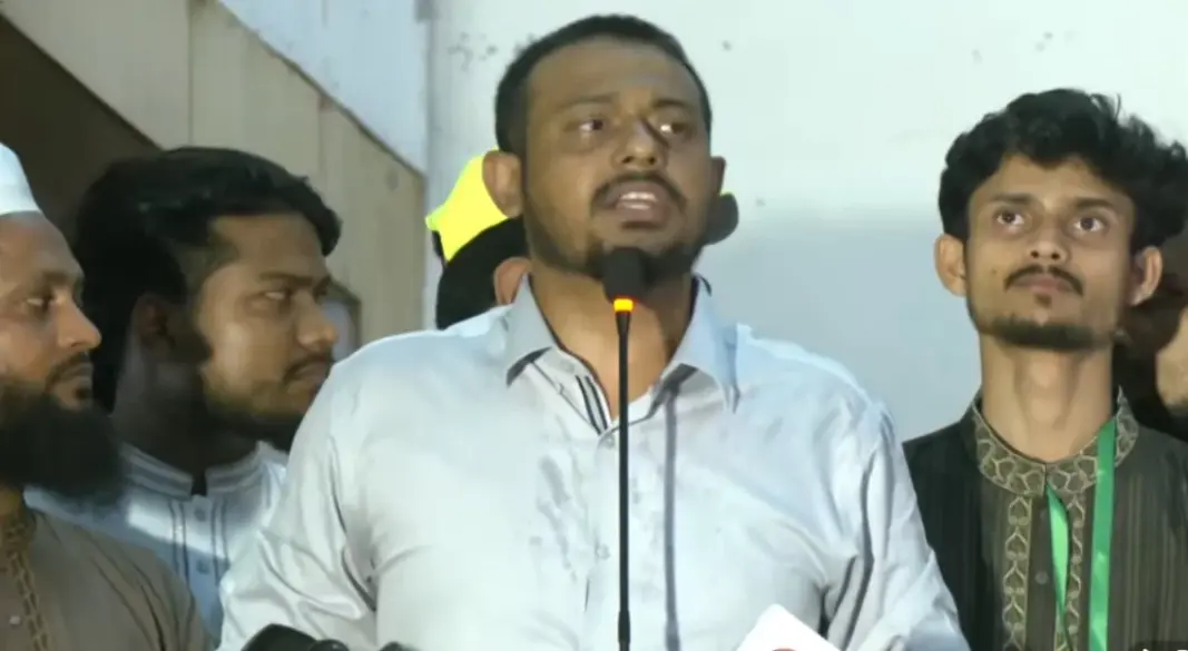 এনসিপি নাসীরুদ্দীন পাটওয়ারী। ছবি: ভিডিও থেকে নেওয়া