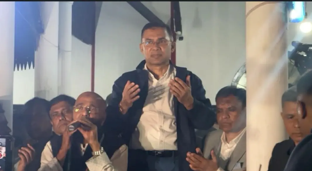 সিলেটে শ্বশুরবাড়ি গিয়ে ধানের শীষে ভোট চান তারেক রহমান। ছবি : সংগৃহীত