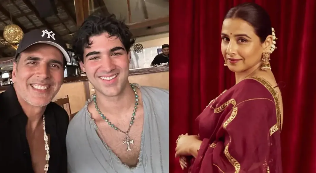 অক্ষয় কুমার, আরাভ ও বিদ্যা বালান । ছবি : সংগৃহীত