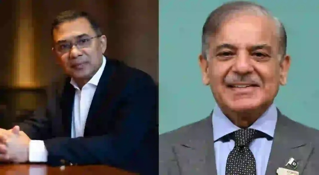 তারেক রহমান ও শাহবাজ শরিফ। ছবি : সংগৃহীত