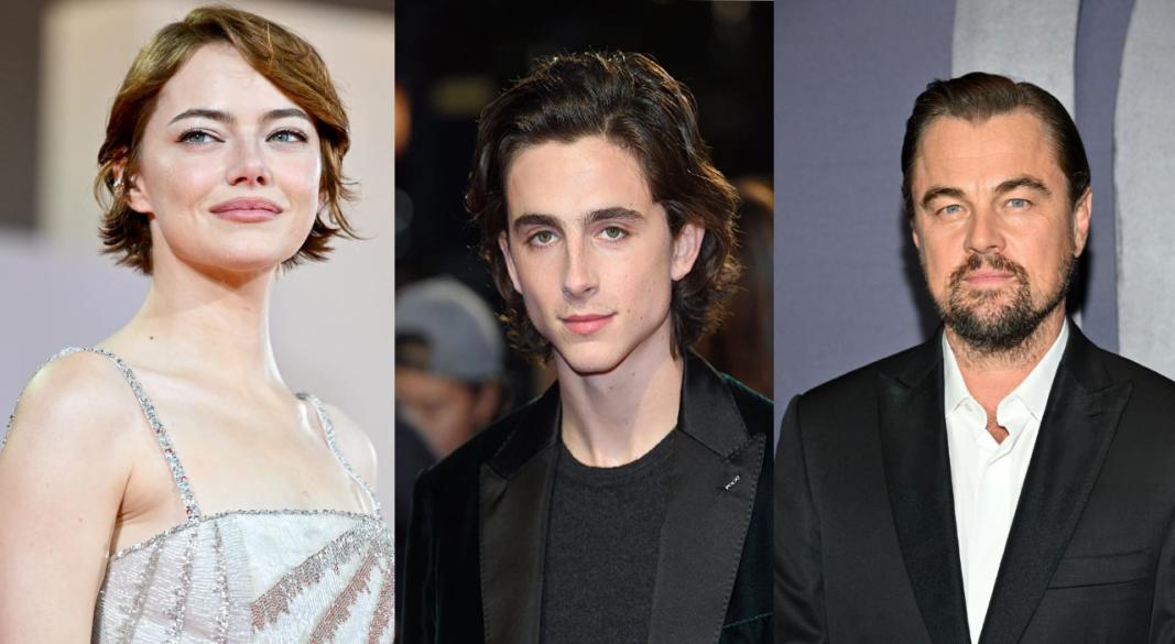 এমা স্টোন, টিমোথি শ্যালামে, লিওনার্দো ডি ক্যাপ্রিও। ছবি - সংগৃহীত