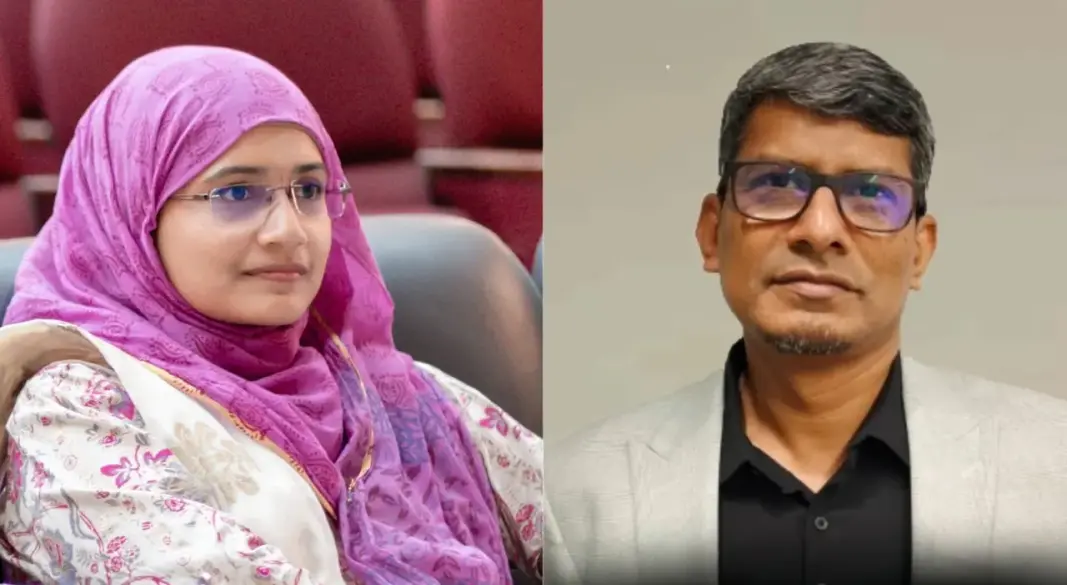 সামান্তা শারমিন ও শাহরিয়ার কবির। ছবি : সংগৃহীত