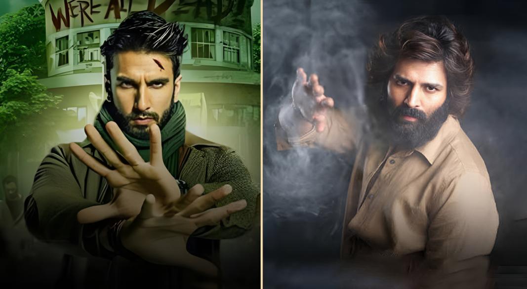 রণবীর সিং ও কার্তিক আরিয়ান।ছবি : সংগৃহীত
