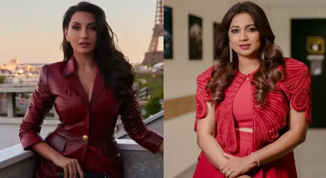 শ্রেয়া ঘোষাল ও নোরা ফাতেহি I ছবি: সংগৃহীত