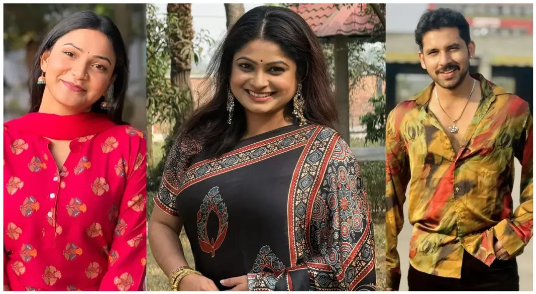 যাহের আলভী, রিমু রোজা খন্দকার ও ইফফাত আরা তিথি । ছবি : সংগৃহীত