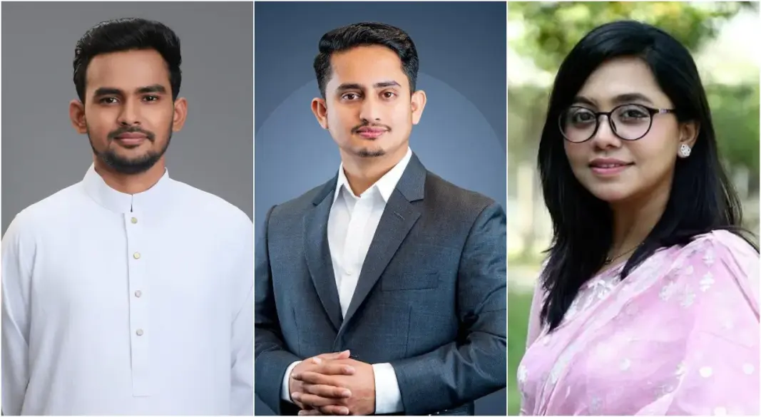 বাঁ থেকে আসিফ মাহমুদ সজীব ভূঁইয়া, সারজিস আলম, ডা. মাহমুদা মিতু। ছবি: সংগৃহীত