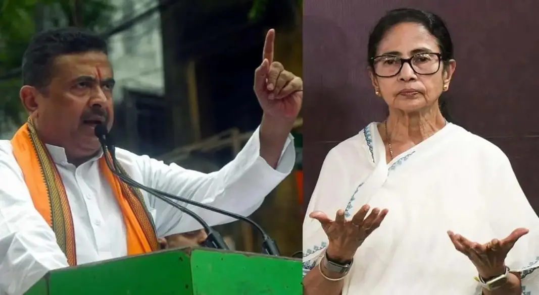 শুভেন্দু অধিকারী ও মমতা বন্দ্যোপাধ্যায়। ছবি : সংগৃহীত