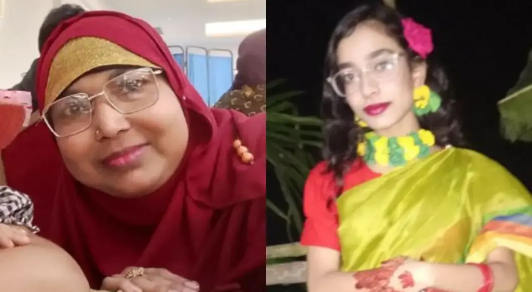 নিহত রোকেয়া রহমান ও তার মেয়ে ফাতেমা। ছবি : সংগৃহীত
