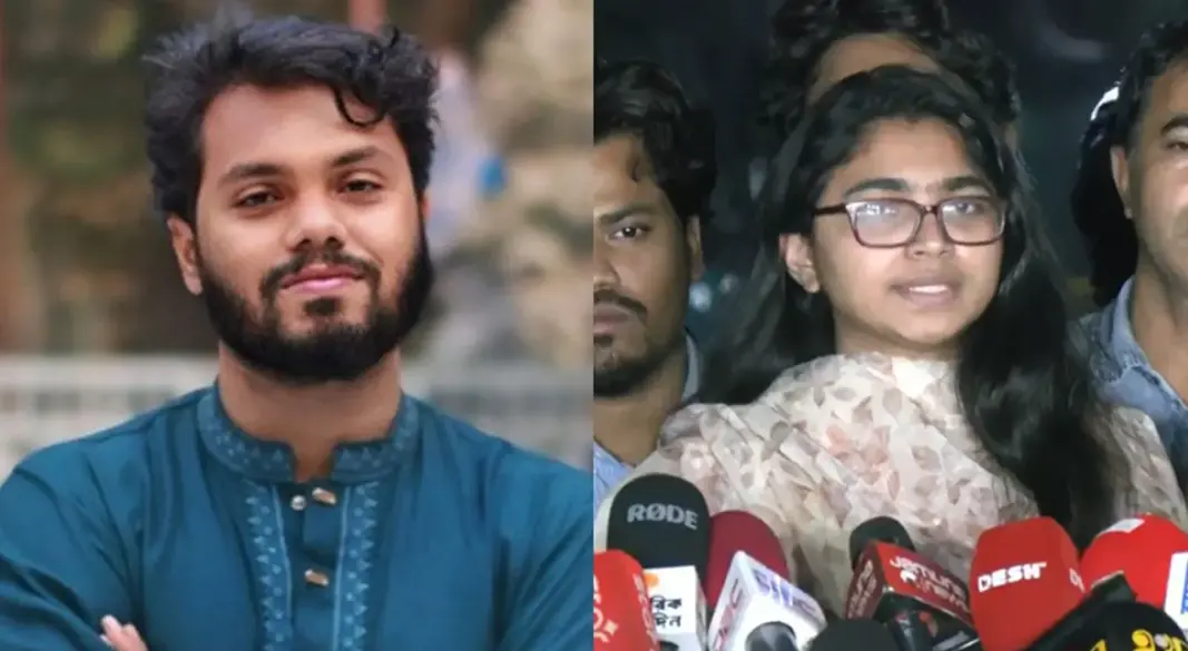 ওসমান হাদি ও তাসনিম জারা। ছবি : সংগৃহীত