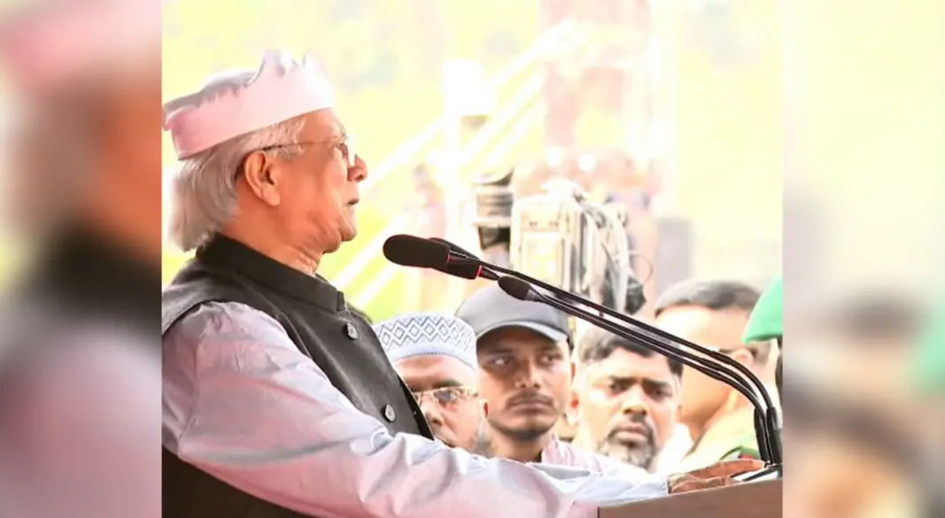 বক্তব্য রাখেন প্রধান উপদেষ্টা ড. মুহাম্মদ ইউনূস। ছবি : সংগৃহীত