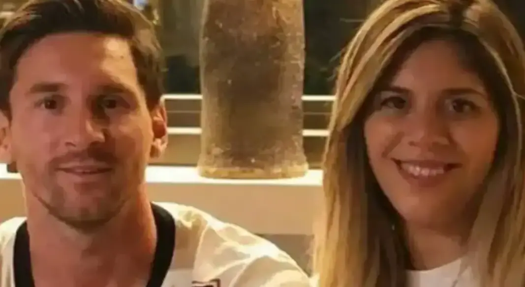 লিওনেল মেসি ও তার বোন। ছবি : সংগৃহীত