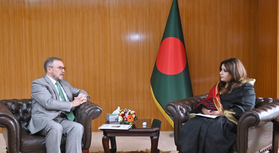 পররাষ্ট্র প্রতিমন্ত্রীর সঙ্গে রাশিয়ার রাষ্ট্রদূতের সাক্ষাৎ। ছবি: সংগৃহীত