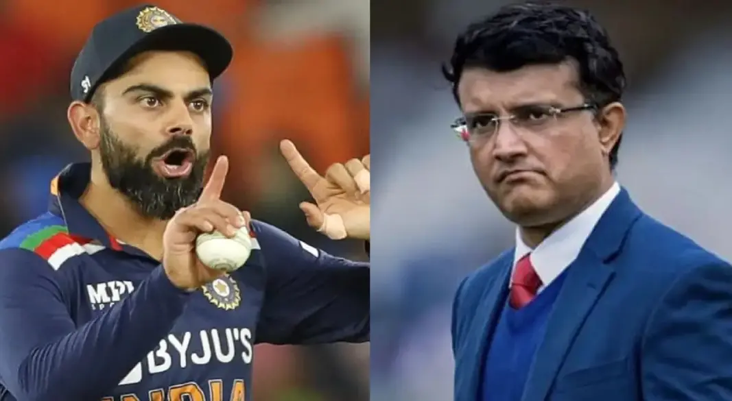 বিরাট কোহলি ও সৌরভ গাঙ্গুলী। ছবি : সংগৃহীত