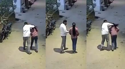 সিসিটিভি ক্যামেরায় ধরা পড়া হামলার চিত্র। ছবি: সংগৃহীত