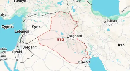 ইরাকের মানচিত্র। ছবি: সংগৃহীত