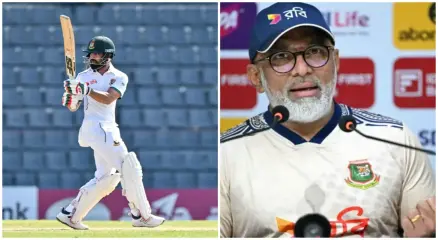 সাদমান ইসলাম ও চণ্ডিকা হাথুরুসিংহে। ছবি : সংগৃহীত